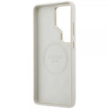Guess Samsung Galaxy S26 Ultra Skal Rhinestone Logo MagSafe Beige
