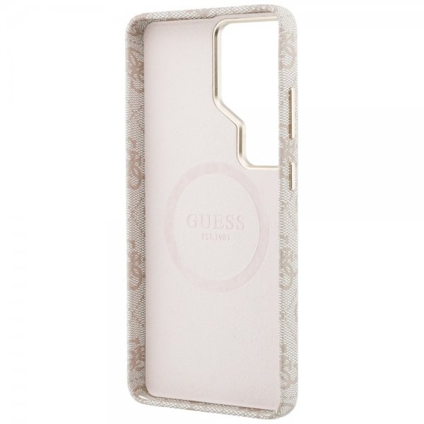 Guess Samsung Galaxy S26 Ultra Skal 4G Triangle MagSafe Rosa