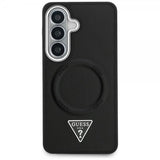 Guess Samsung Galaxy S26 Skal Triangle Logo Embossed MagSafe Svart