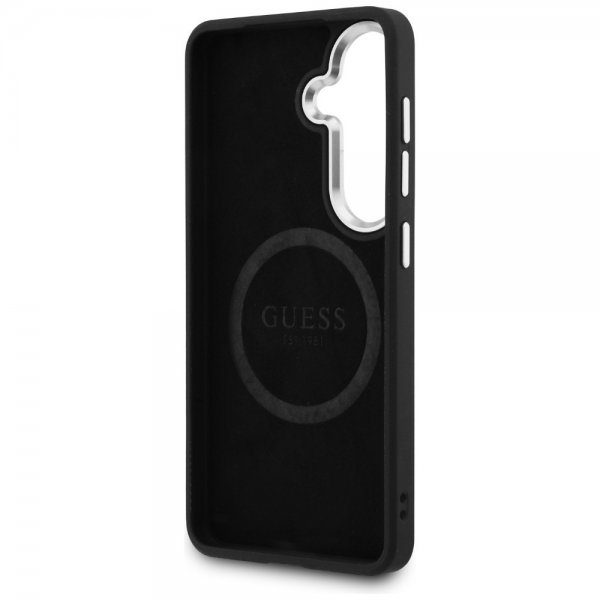 Guess Samsung Galaxy S26 Skal Triangle Logo Embossed MagSafe Svart