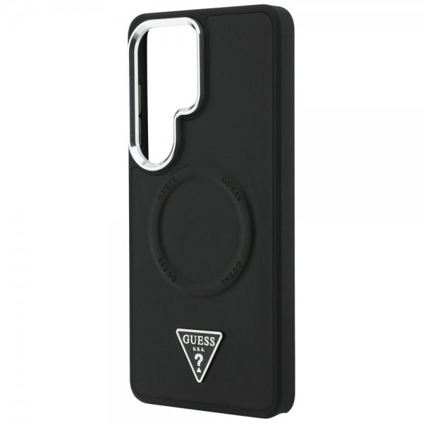 Guess Samsung Galaxy S26 Ultra Skal Triangle Logo Embossed MagSafe Svart