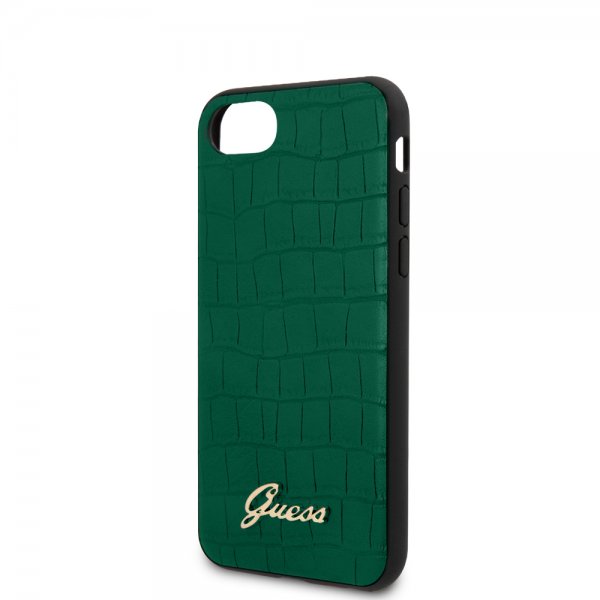 Guess iPhone 7/8/SE Skal Croco Grön