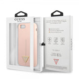Guess iPhone 7/8/SE Skal Metal Triangle Rosa