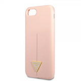 Guess iPhone 7/8/SE Skal Metal Triangle Rosa