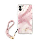 Guess iPhone 11 Skal Marble Rosa
