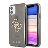 Guess iPhone 11 Skal Full Glitter Svart