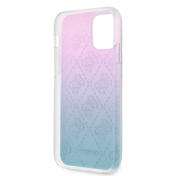 Guess iPhone 12 Pro Max Skal 3D Raised Blå