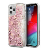 Guess iPhone 12/iPhone 12 Pro Skal Liquid Glitter Rosa