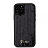 Guess iPhone 12/iPhone 12 Pro Skal Sequin Svart
