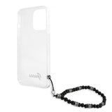 Guess iPhone 13 Pro Skal Pearl Handle Script Logo Svart