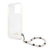 Guess iPhone 13 Pro Skal Pearl Handle Script Logo Vit