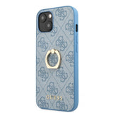 Guess iPhone 13 Skal Ring Stand Blå