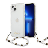 Guess iPhone 13 Skal Pearl Handle Script Logo Vit