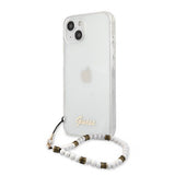 Guess iPhone 13 Skal Pearl Handle Script Logo Vit