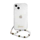 Guess iPhone 13 Skal Pearl Handle Script Logo Vit