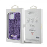 Guess iPhone 13 Skal Sequin Lila