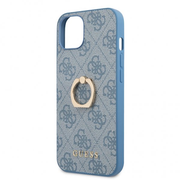 Guess iPhone 13 Mini Skal Ring Stand Blå