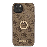 Guess iPhone 13 Mini Skal Ring Stand Brun