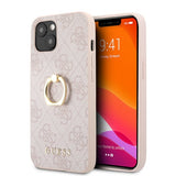 Guess iPhone 13 Mini Skal Ring Stand Rosa