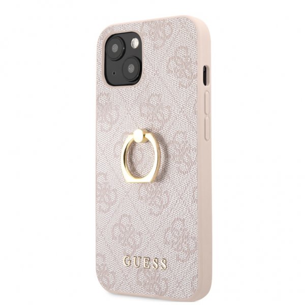 Guess iPhone 13 Mini Skal Ring Stand Rosa