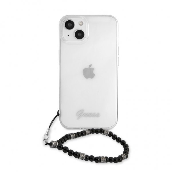 Guess iPhone 13 Mini Skal Pearl Handle Script Logo Svart