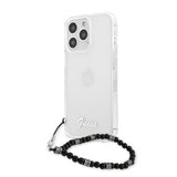 Guess iPhone 13 Pro Max Skal Pearl Handle Script Logo Svart
