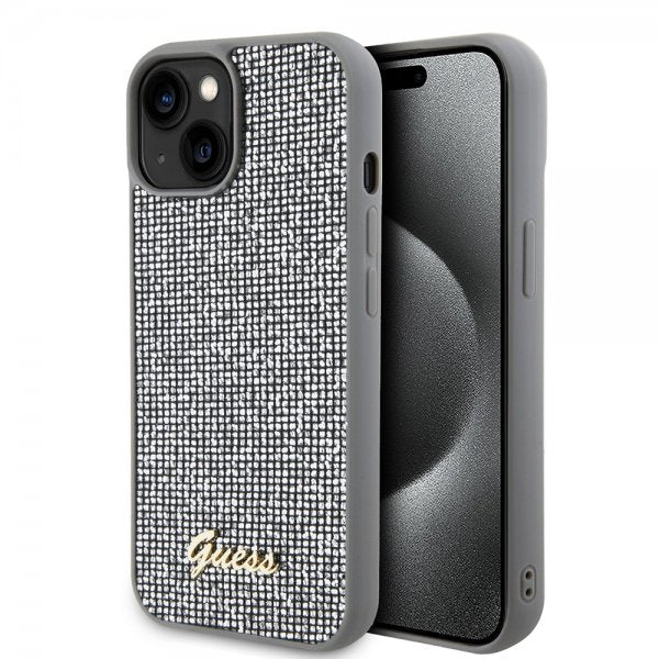 Guess iPhone 15 Skal Square Mirror Silver