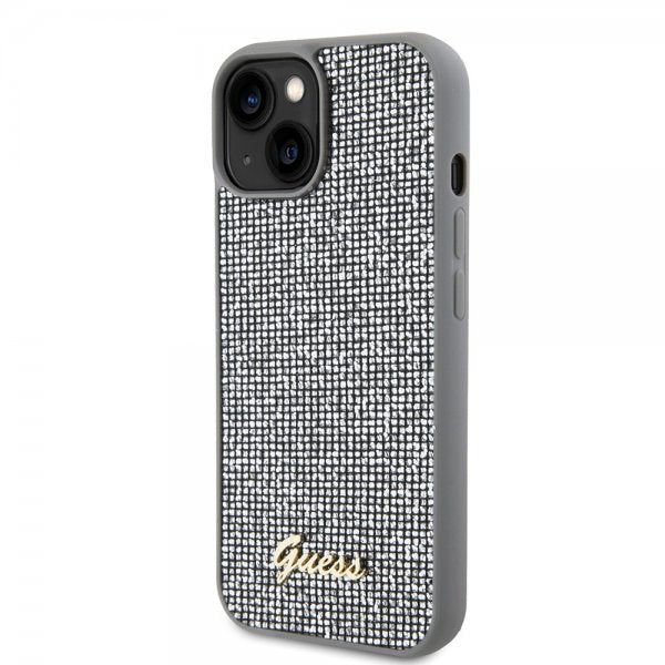 Guess iPhone 15 Skal Square Mirror Silver