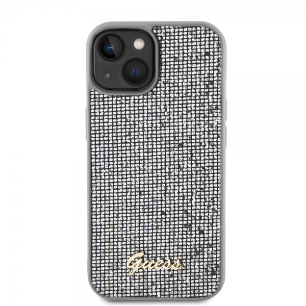 Guess iPhone 15 Skal Square Mirror Silver