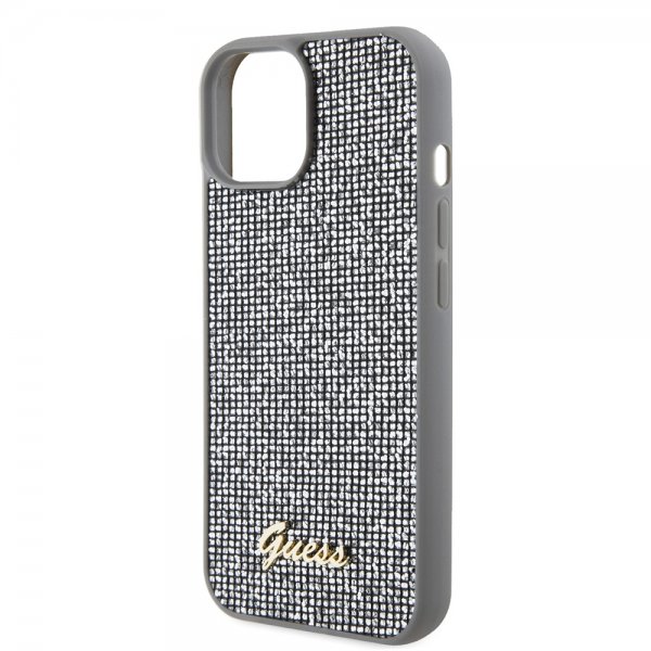 Guess iPhone 15 Skal Square Mirror Silver