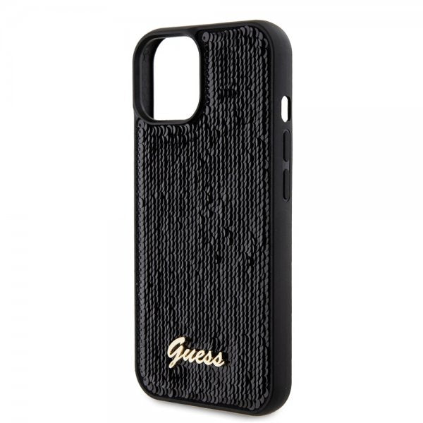 Guess iPhone 15 Skal Sequin Svart