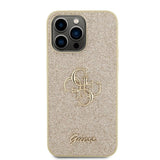 Guess iPhone 15 Pro Max Skal Fixed Glitter Guld