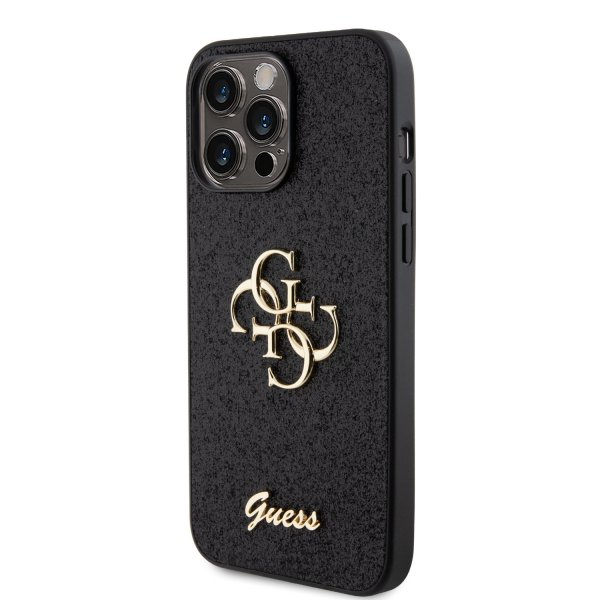 Guess iPhone 15 Pro Max Skal Fixed Glitter Svart