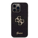 Guess iPhone 15 Pro Max Skal Fixed Glitter Svart
