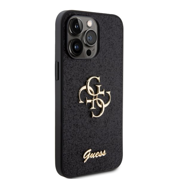 Guess iPhone 15 Pro Max Skal Fixed Glitter Svart