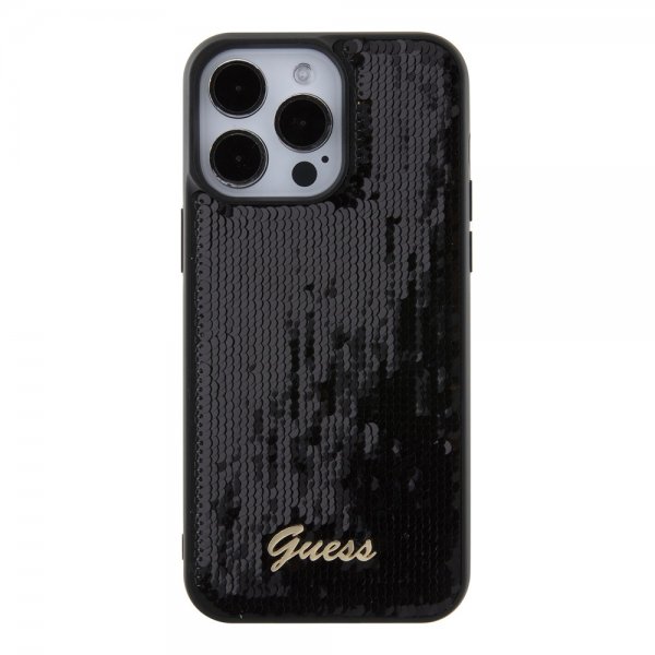 Guess iPhone 15 Pro Max Skal Sequin Svart