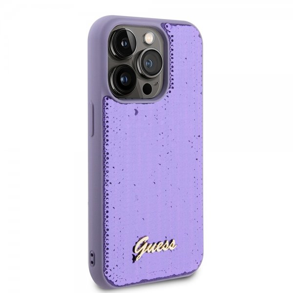 Guess iPhone 15 Pro Max Skal Sequin Lila