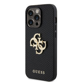 Guess iPhone 15 Pro Max Skal Perforated Glitter Svart