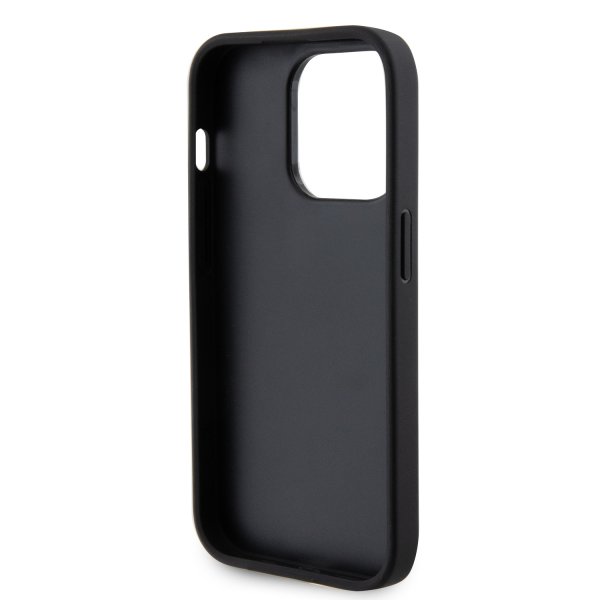 Guess iPhone 15 Pro Max Skal Perforated Glitter Svart