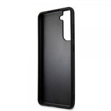 Guess Samsung Galaxy S21 FE Skal Saffiano Metal Logo Svart