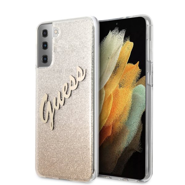 Guess Samsung Galaxy S21 Skal Vintage Guld
