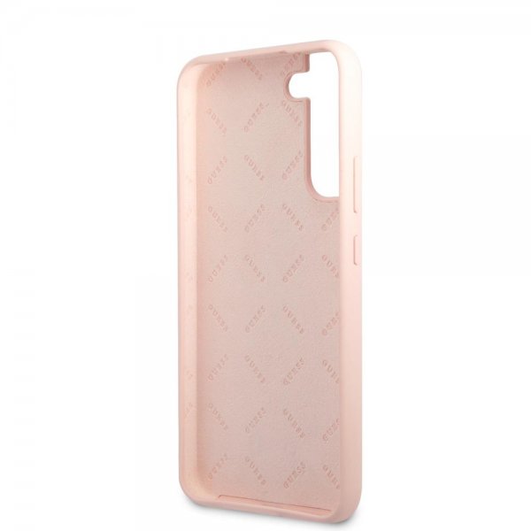 Guess Samsung Galaxy S22 Plus Skal Script Metal Logo Pale Pink