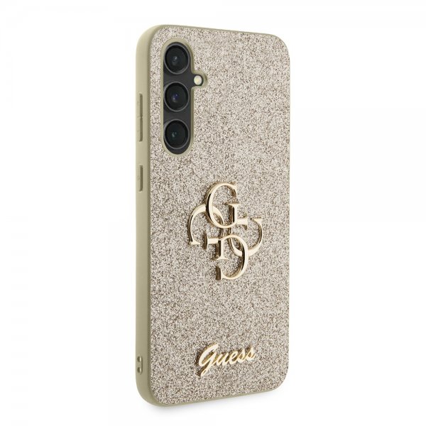 Guess Samsung Galaxy S23 FE Skal Fixed Glitter Guld