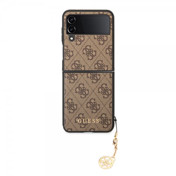Guess Samsung Galaxy Z Flip 4 Skal 4G Charms Brun