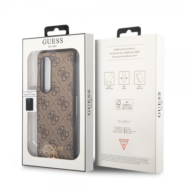 Guess Samsung Galaxy Z Fold 4 Skal 4G Charms Brun