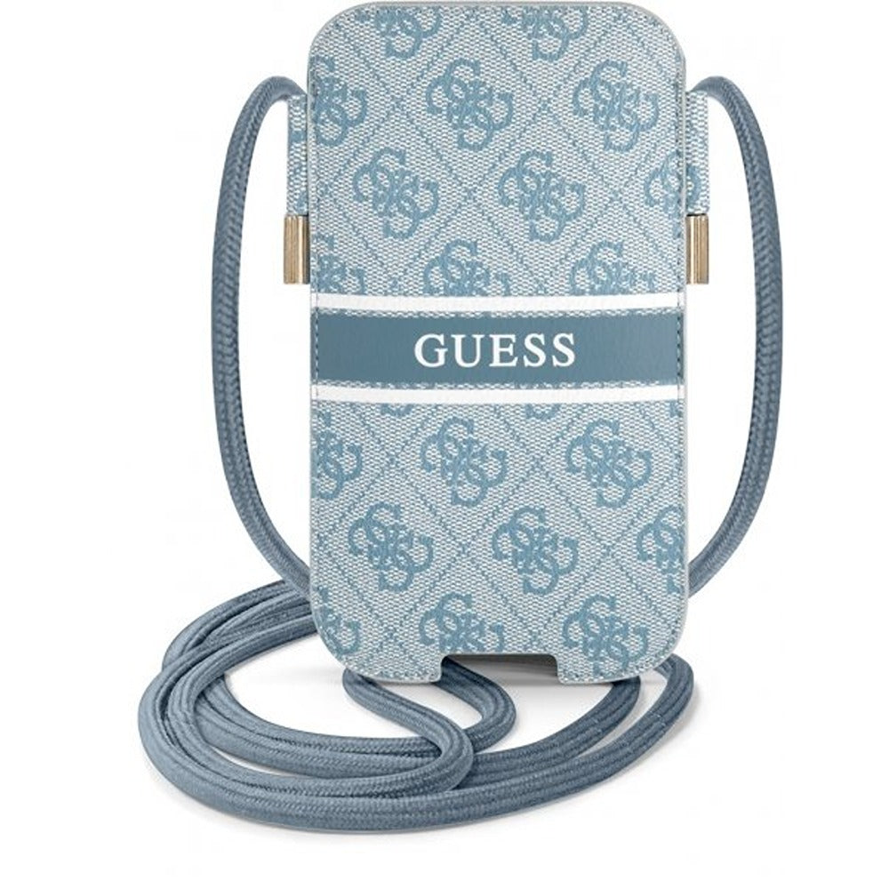Guess Pouch 4G Logo Medium Blå