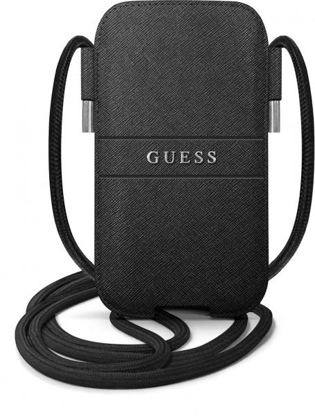 Guess Pouch Saffiano Medium Svart