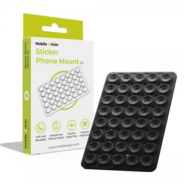 Mobile Origin Hållare Sticker Phone Mount Svart