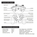 Ipega Handkontroll för Nintendo Switch Vit Blå