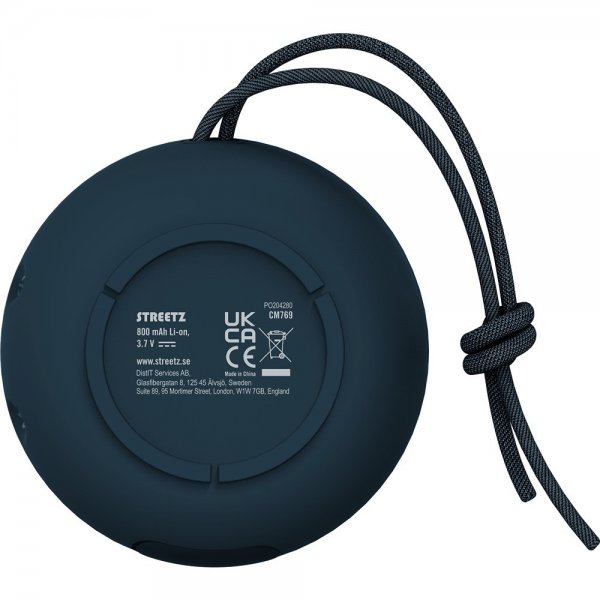 Streetz Högtalare S200 Waterproof Bluetooth Speaker Blå